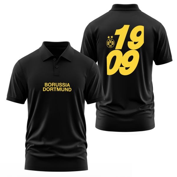 BVB09 Clipped Graphic Polo Tişört