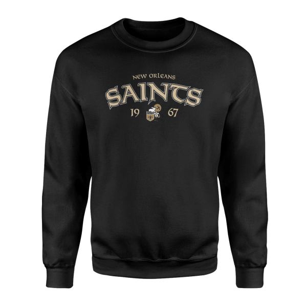 New Orleans Saints Siyah Sweatshirt