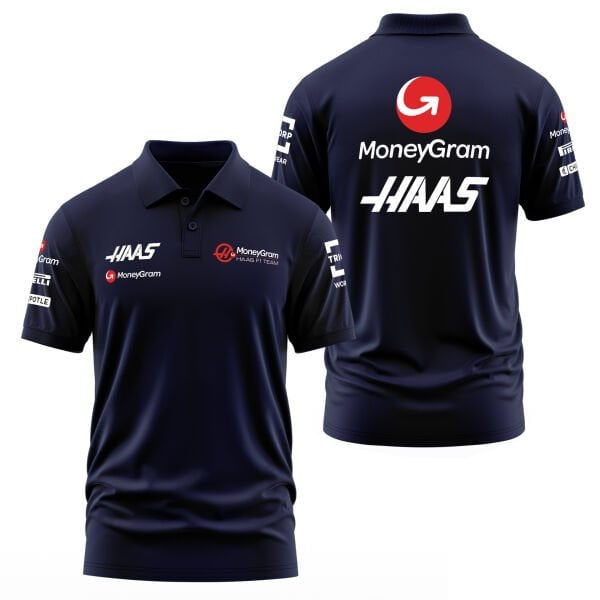 Haas Racing 2024 Teamline White Polo Tişört