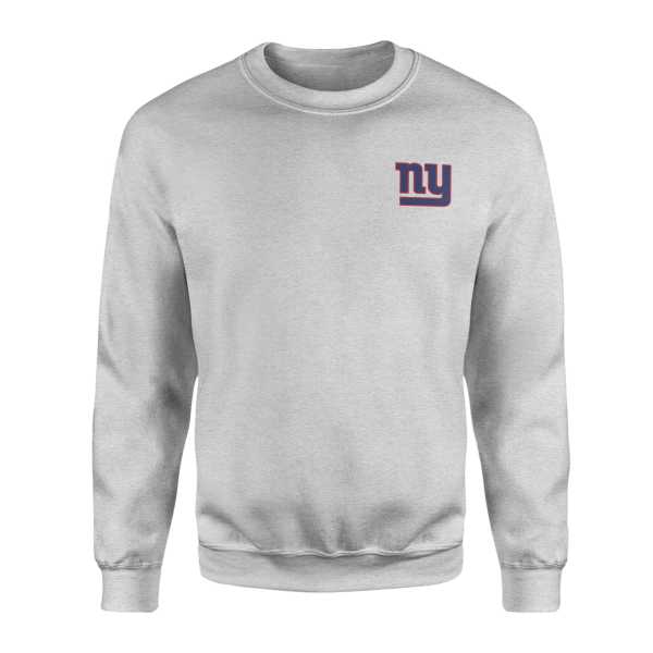 New York Giants Superior Logo Gri Sweatshirt