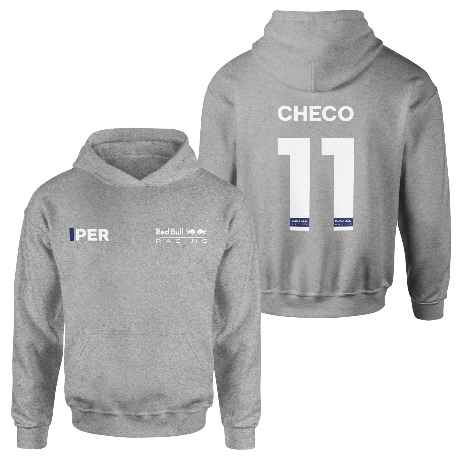 Sergio Perez Red Bull Racing White #11 Hoodie