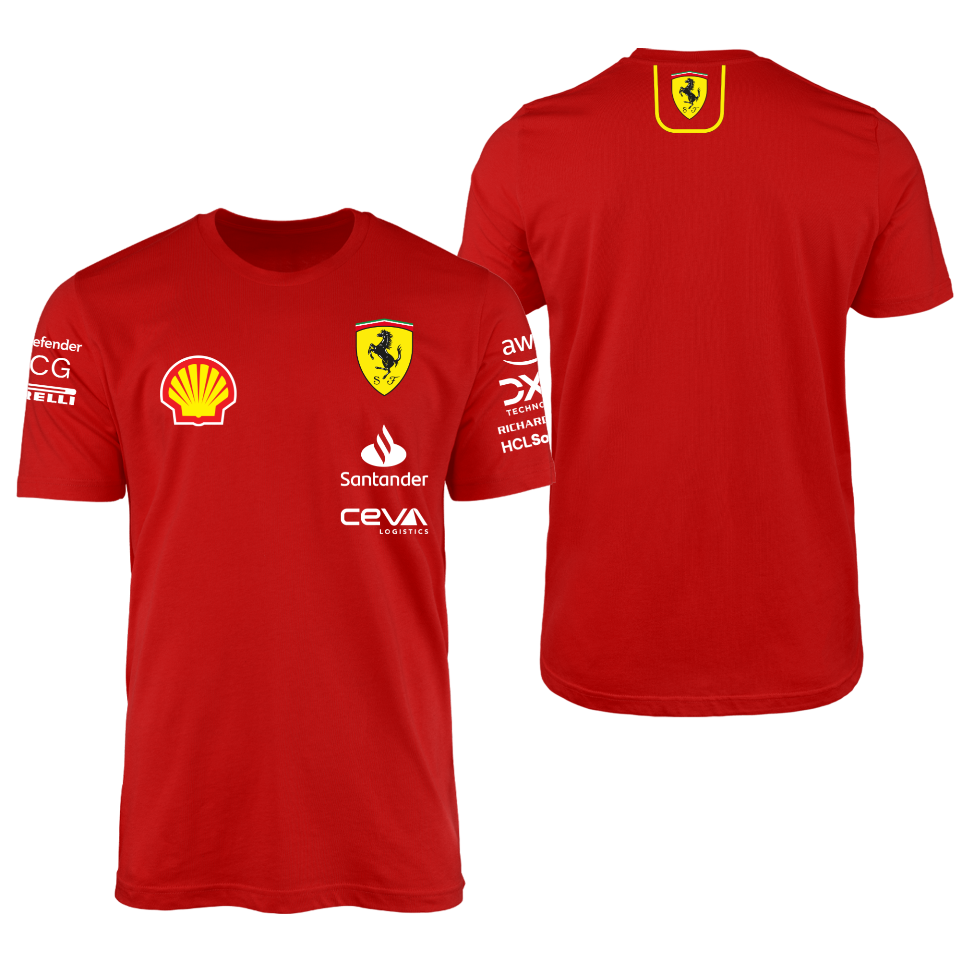 Scuderia Ferrari Team 2024 Kırmızı Tişört