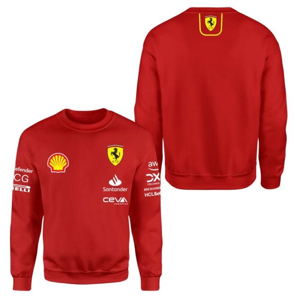 Scuderia Ferrari 2024 Team Kırmızı Sweatshirt