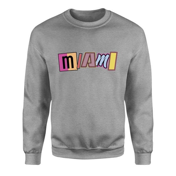 MIAMI Letter Sweatshirt