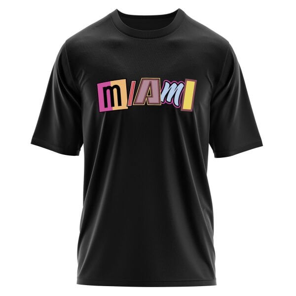 MIAMI Letter Oversize Tişört