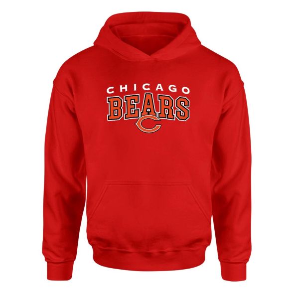 Chicago Bears Kırmızı Hoodie