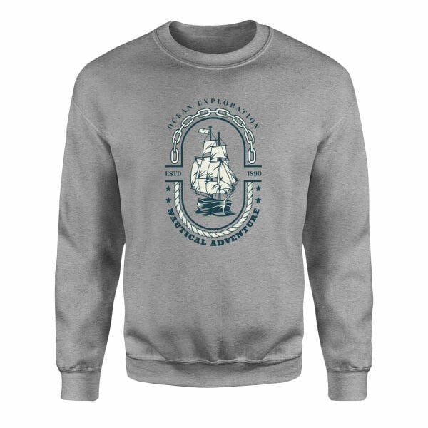 Okyanus Keşfi Denizci Sweatshirt