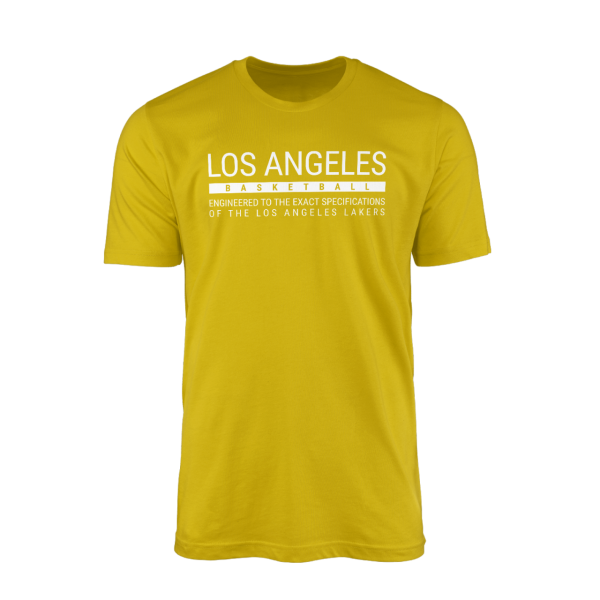 Los Angeles Basketball Sarı Tshirt