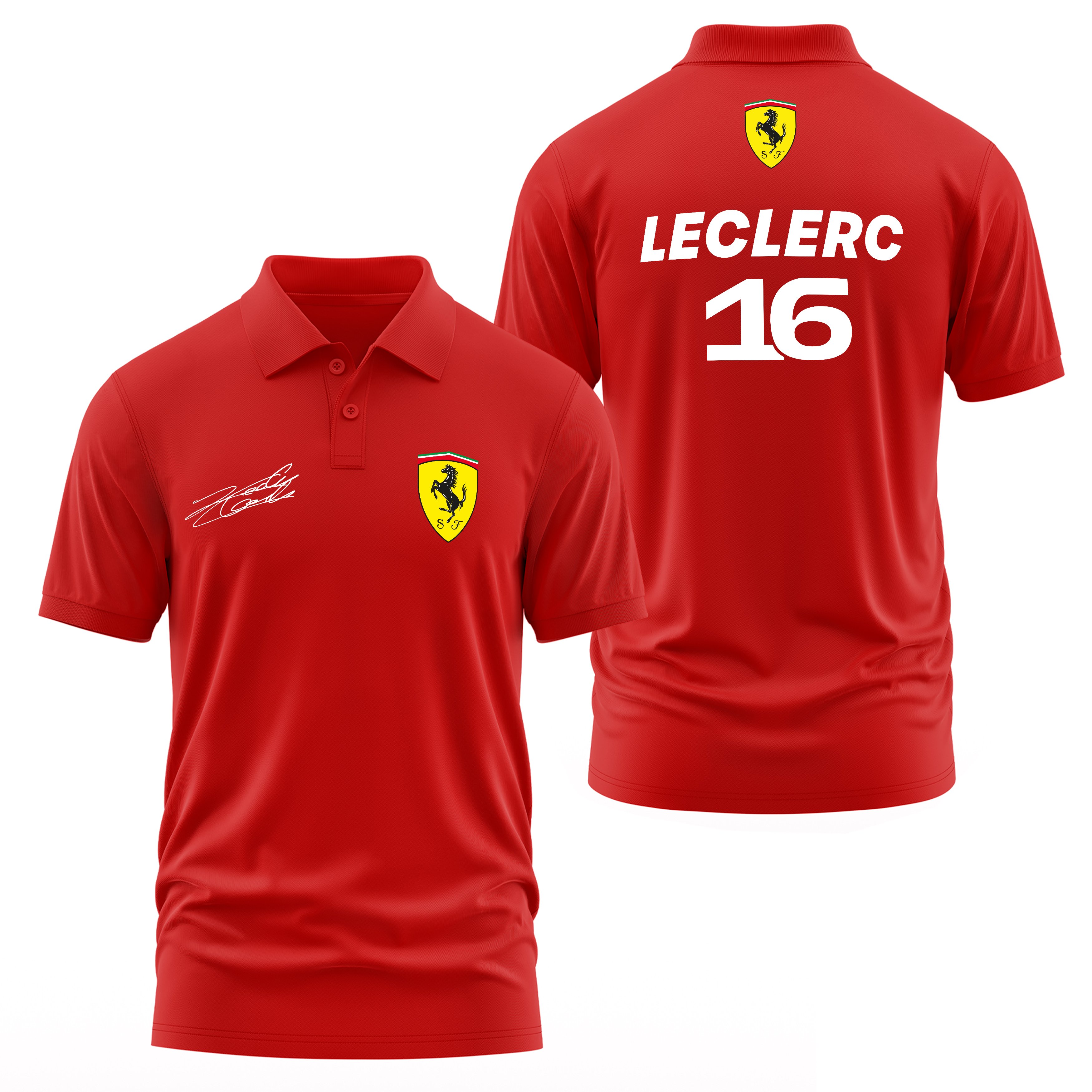 Charles Leclerc Basic SF Polo Tişört