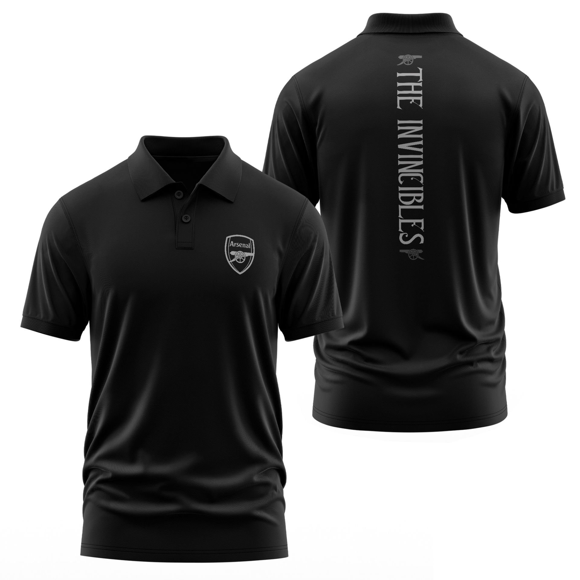 Arsenal Football Club | The Invincibles Siyah Polo Tişört