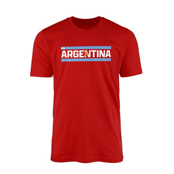 Arjantin Kırmızı Tişört