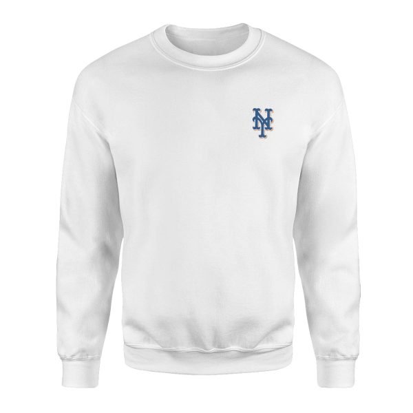 NY Mets Superior Beyaz Sweatshirt
