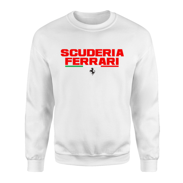 Scuderia Ferrari Beyaz Sweatshirt OUTLET (XLARGE)