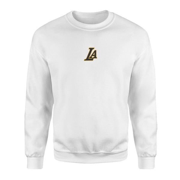 LA Black-Gold Superior Mid Beyaz Sweatshirt