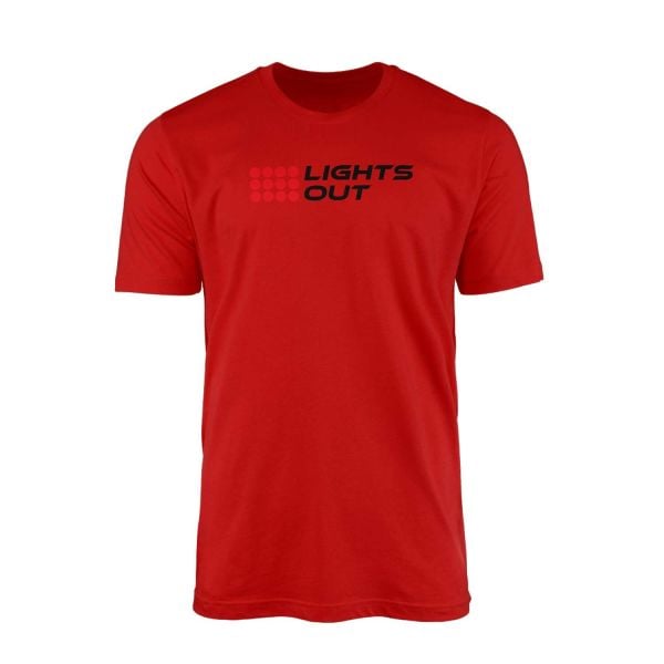 Lights Out Kırmızı Tişört