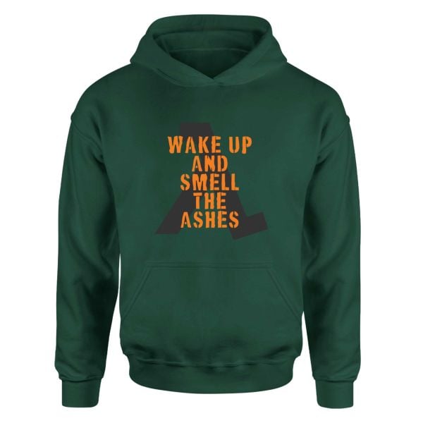 Wake Up And Smell The Ashes Koyu Yeşil Hoodie