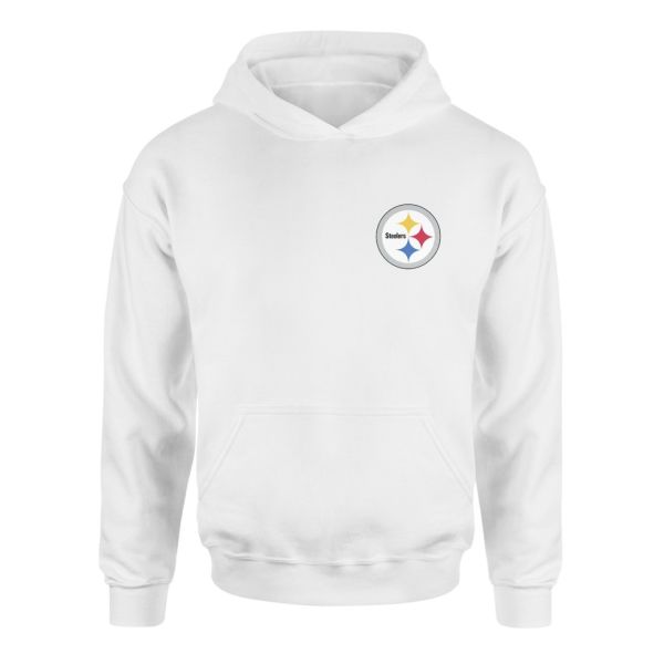 Pittsburgh Steelers Superior Logo Beyaz Hoodie