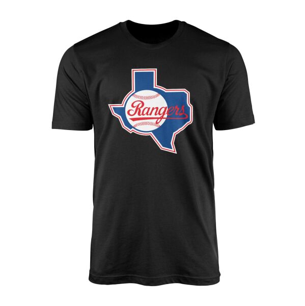 Rangers, Texas Siyah Tişört