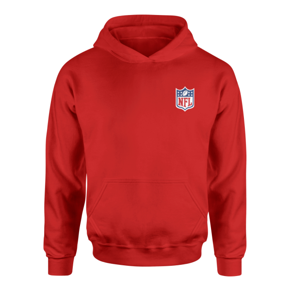 NFL Superior Logo Kırmızı Hoodie
