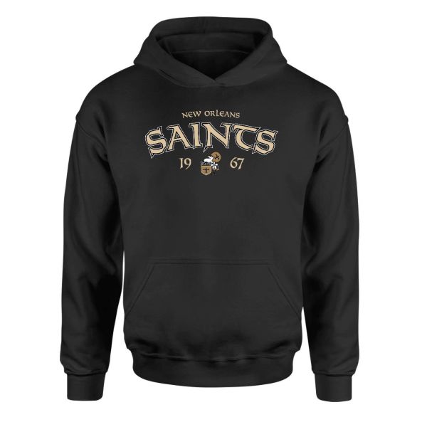 New Orleans Saints Siyah Hoodie