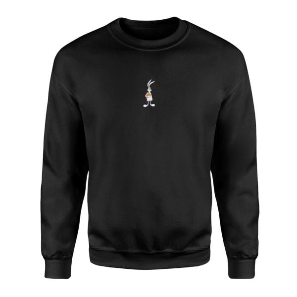 Bugs Bunny Siyah Sweatshirt