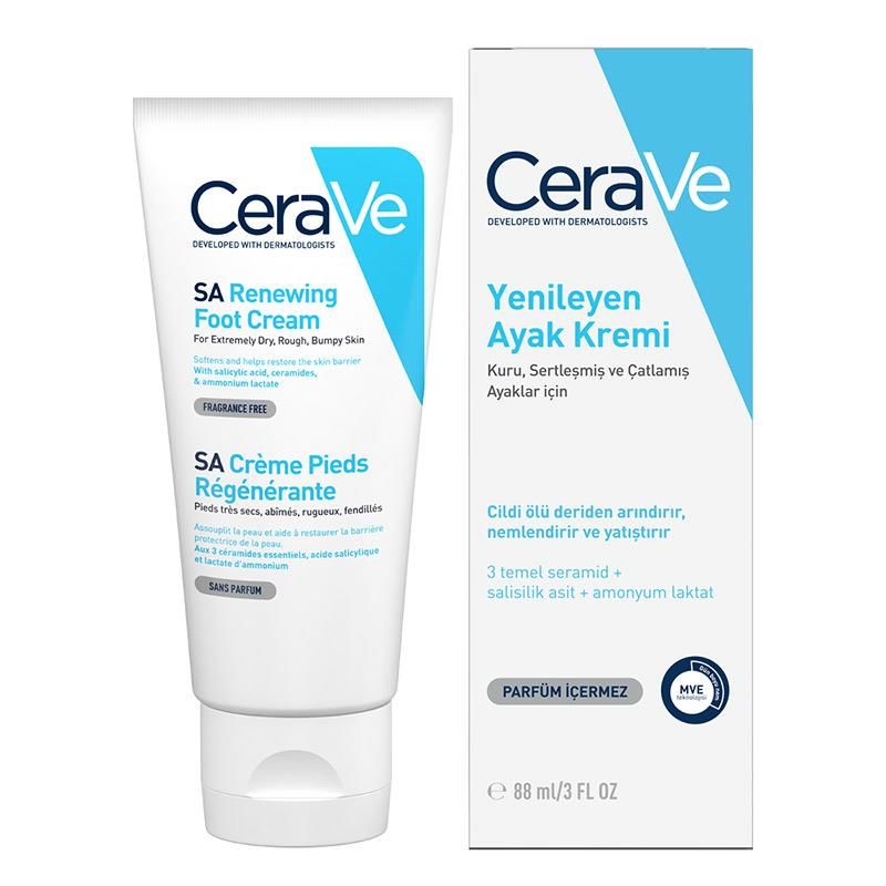 Cerave SA Renewing Foot Cream Yenileyen Ayak Kremi 88 ML