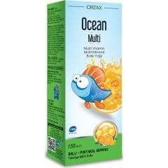 Orzax Ocean Multi Ballı Portakal Konsantreli Şurup 150 ml SKT:03.26
