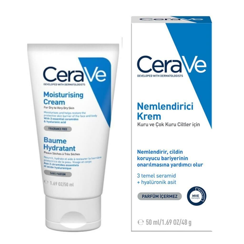 Cerave Nemlendirici Krem Kuru ve Çok Kuru Ciltler 50 ml