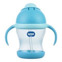 Wee Baby 170 Kulplu Pipetli Bardak 200 ml - Mavi