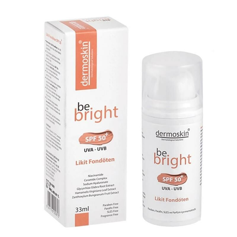 Dermoskin Be Bright Likit Fondöten Medium SPF50 33 ml SKT:07.25