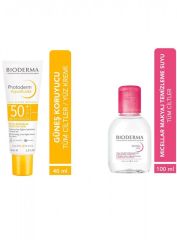 Bioderma Photoderm Aquafluid SPF50+ 40 ml & Sensibio H2O 100 ml SKT:07.26