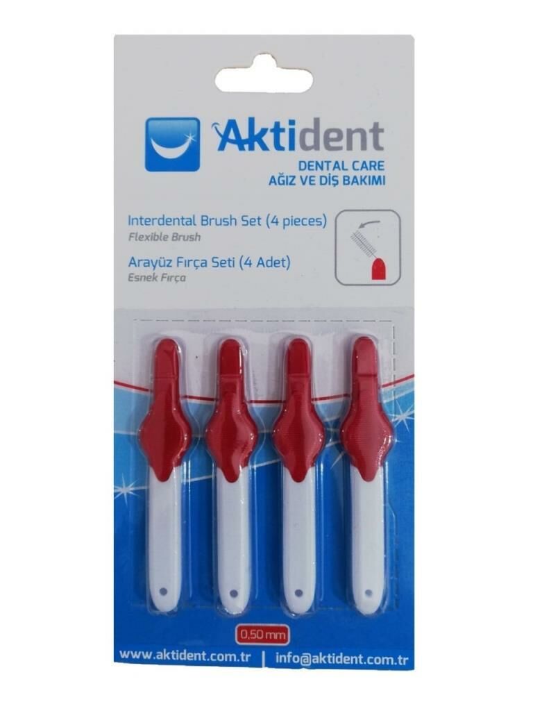 Aktident Arayüz Fırçası 0.50 MM 4 Adet