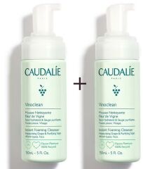 Caudalie Instant Foaming Cleanser 2 x 150 ml - Tüm Cilt Tipleri Için Temizleme Köpüğü - İkincisi %50 İndirimli