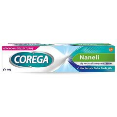Corega Gün Boyu Güçlü Tutuş Naneli Diş Protez Yapıştırıcı Krem 40 gr SKT:03.27
