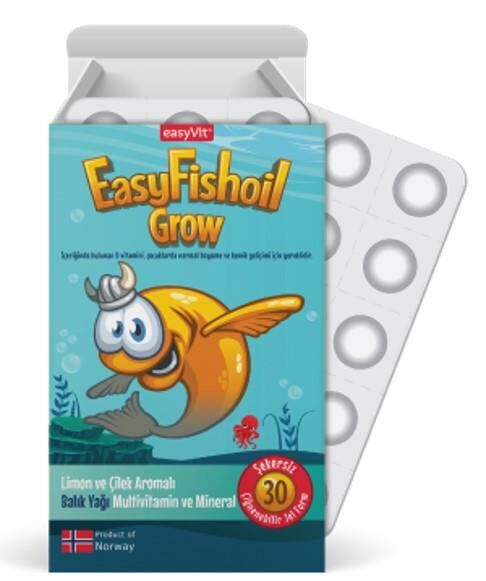 EasyFishoil Grow 30 Jel Tablet SKT:01.26