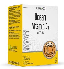 Orzax Ocean Vitamin D3 600 IU Oral Sprey 20 ml SKT:09.26
