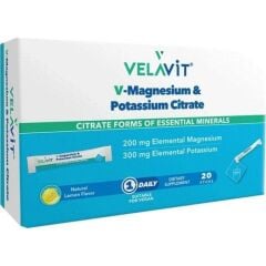 Velavit V-Magnesium & Potassium Citrate 20 Saşe SKT:04.26