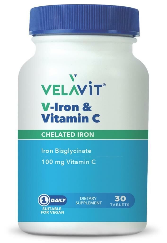 Velavit V Iron Vitamin C 30 Tablet SKT:01.27