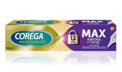 Corega Maksimum Güç Kontrol + Tutuş Diş Protezi Yapıştırıcı Krem 40 gr SKT:03.27