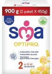 SMA Optipro 2 Devam Sütü 450 gr 2'li SKT:01.26