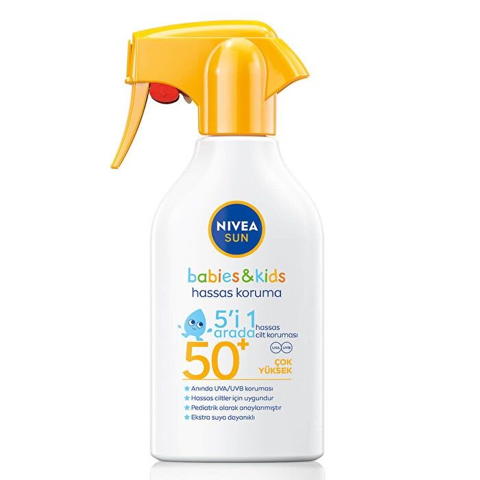 Nivea Sun Babies & Kids Hassas Koruma Güneş Spreyi SPF50+ 270 ML SKT:07.26