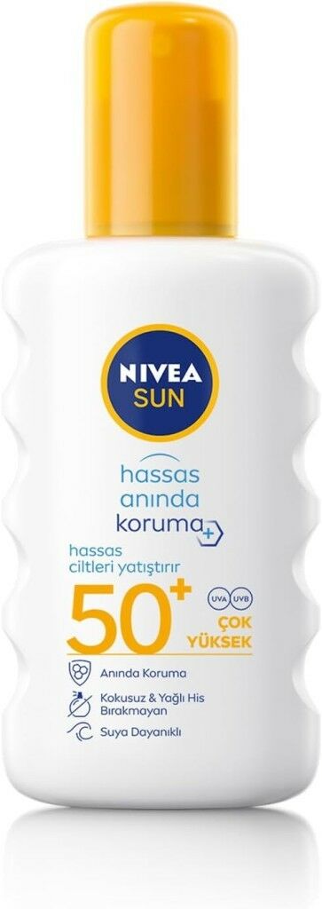 Nivea Sun Hassas Koruma Güneş Spreyi Kokusuz 200 ml