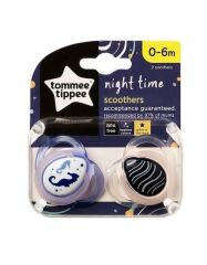 Tommee Tippee Night Time Soorthers Emzik 0-6 Ay 2'li Lila