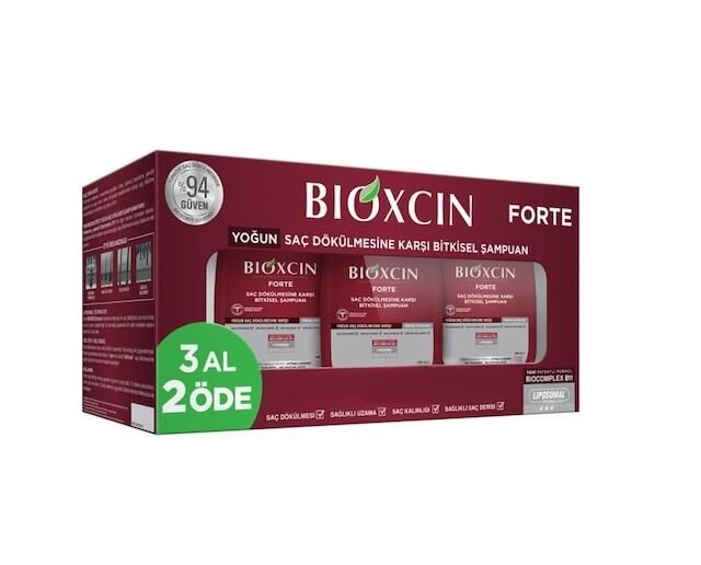 Bioxcin Forte Yoğun Saç Dökülmesine Karşı Bitkisel Şampuan 300 ml - 3 Al 2 Öde