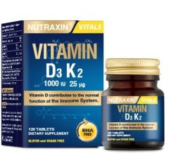 Nutraxin Vitamin D3K2 1000 IU 120 Tablet SKT:02.28