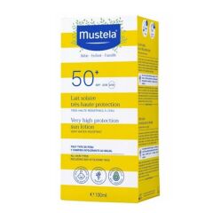 Mustela Yüksek Koruma Faktörlü Güneş Losyonu Tüm Aile İçin SPF50+ 100 ml SKT:08.26