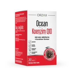Orzax Ocean Koenzim Q10 200 mg 30 Kapsül SKT:12.27