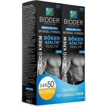 Bioder Tüy Dökücü Krem Erkek 100 ml 2'li