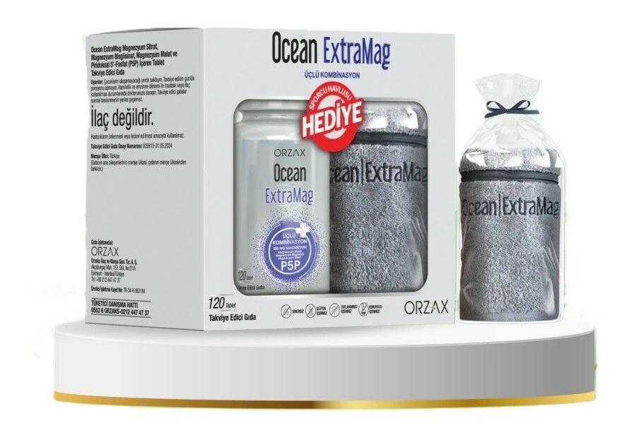 Orzax Ocean Extramag 120 Tablet + Sporcu Havlu Hediyeli