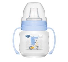 Wee Baby 753 PP Alıştırma Bardağı Antikolik Akıtmaz Kulplu 125 ml - Mavi